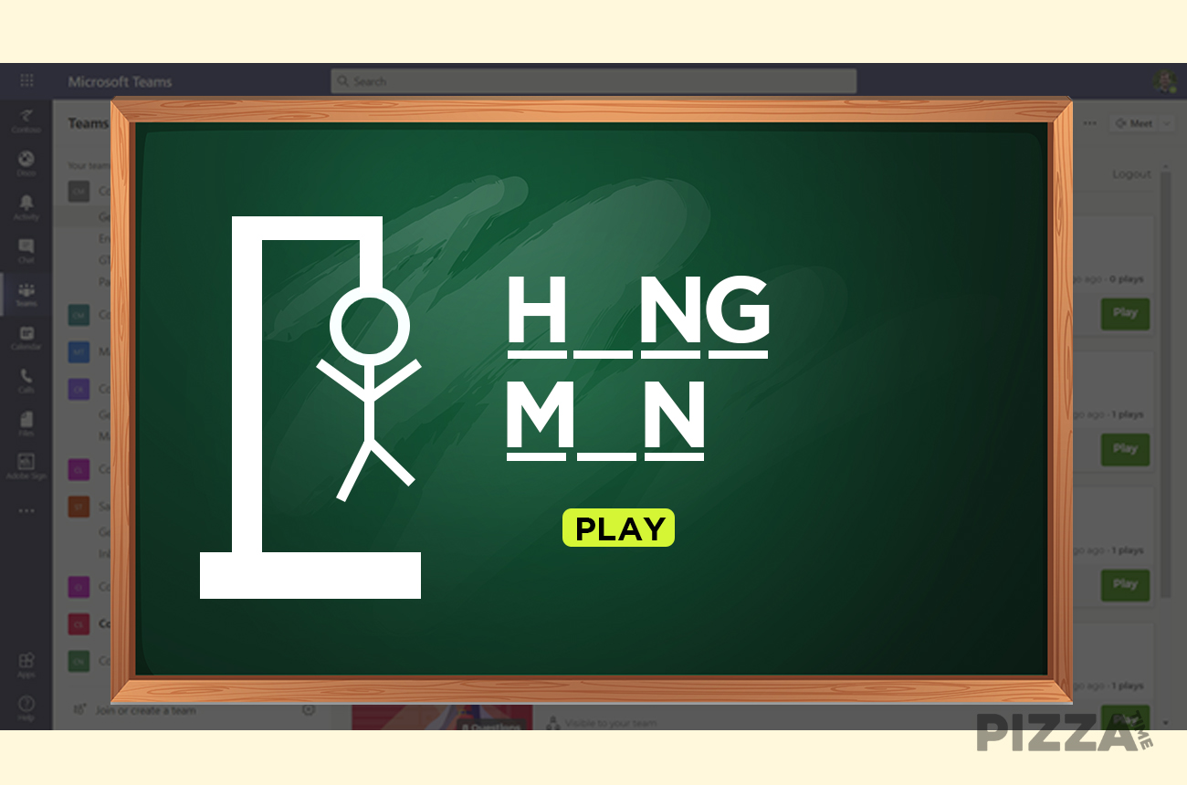 25 Virtual Games to Play With Coworkers on Microsoft Teams Pizzatime